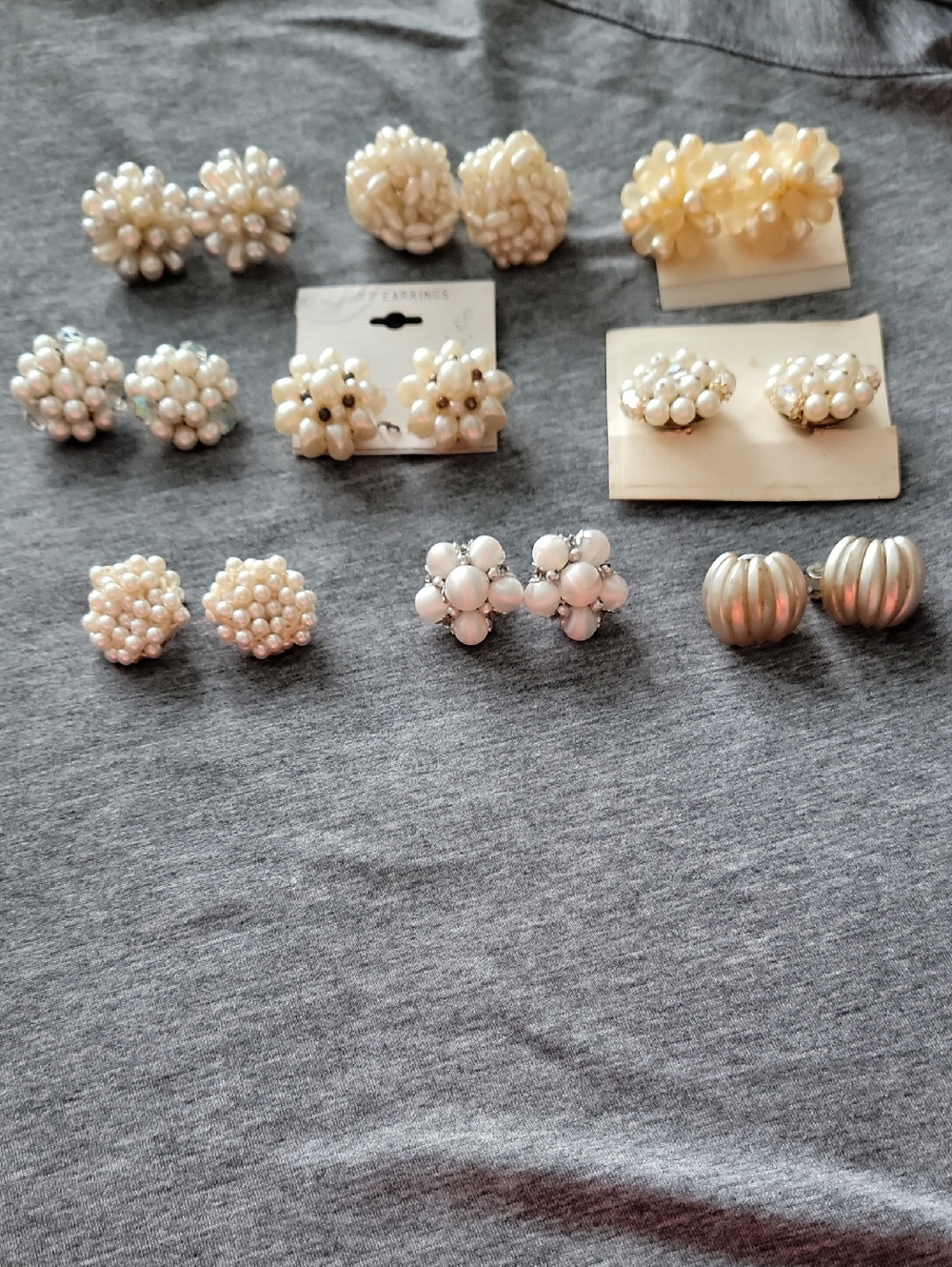 Vintage Earring Lot - 9 pair